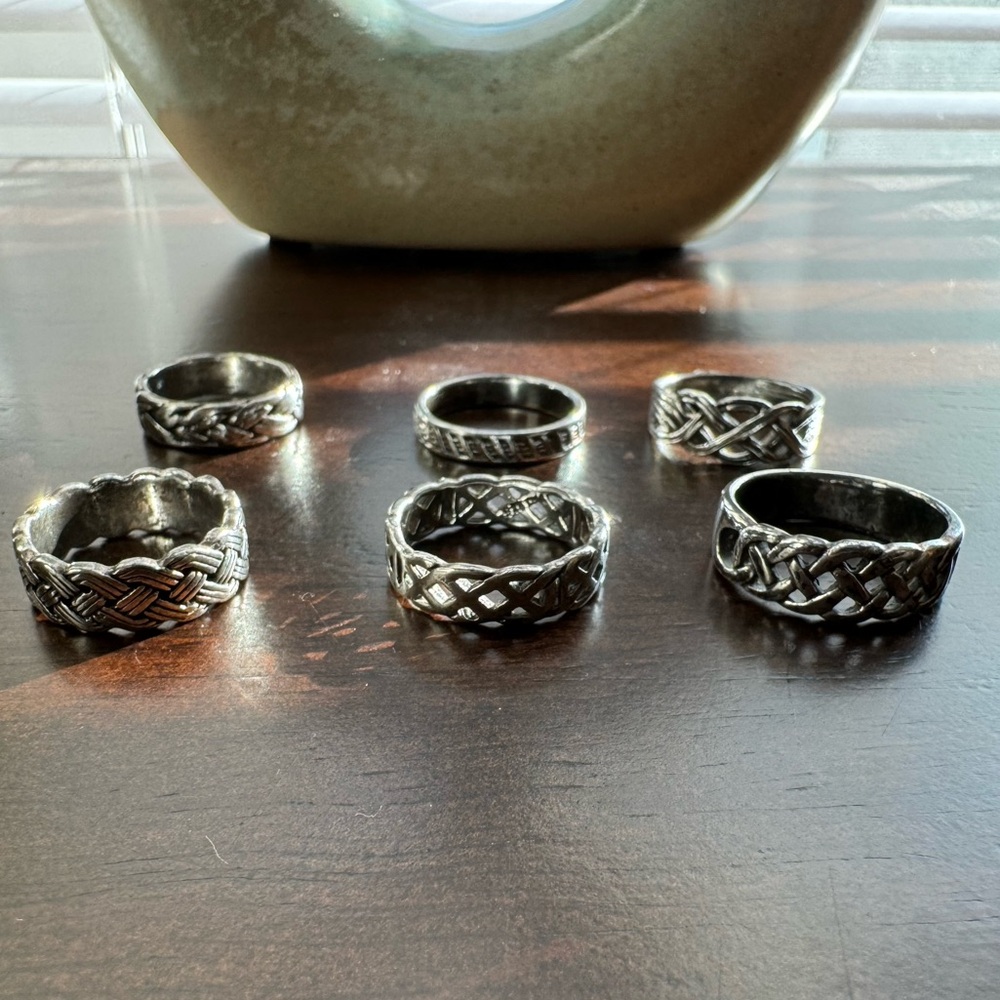 Sterling silver rings various sizes